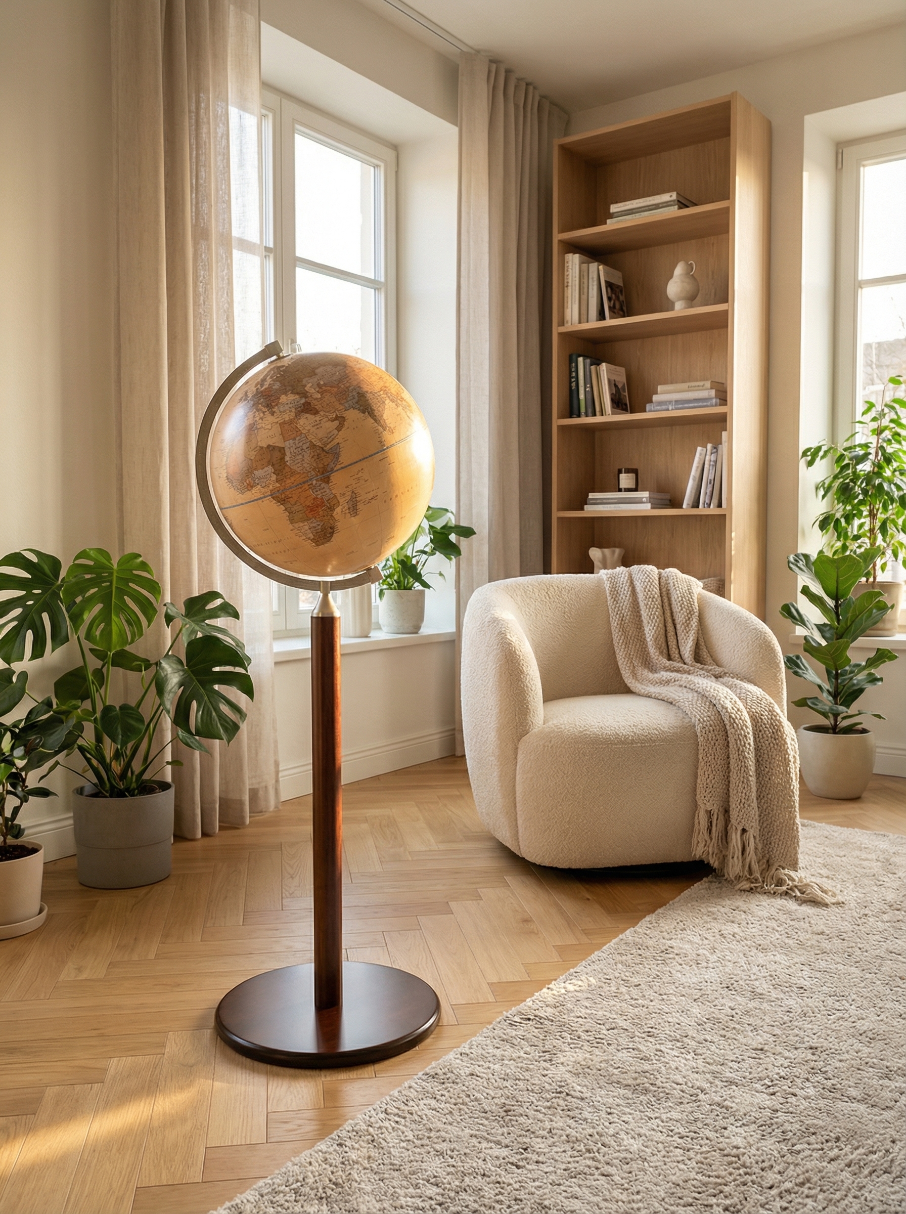 Arredamento Home Office con mappamondi Zoffoli